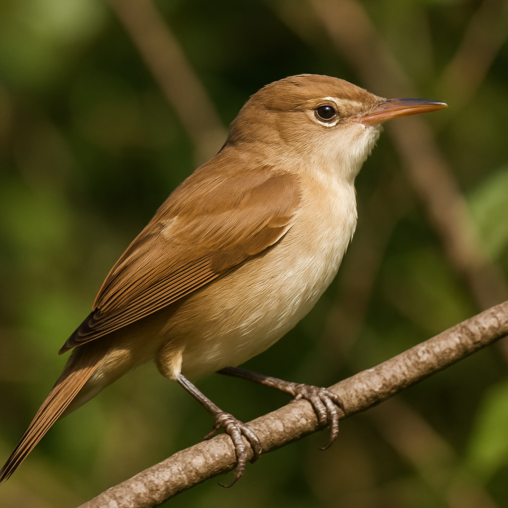 tahiti reed-warbler (acrocephalus caffer) in Wetlands, marshes, and reedbeds with dense vegetation.